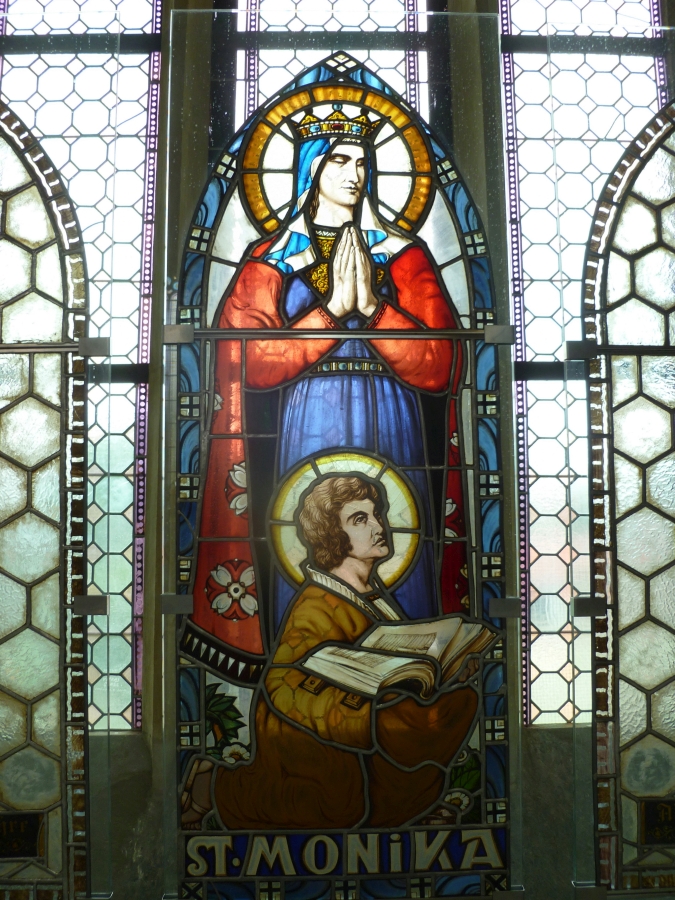 St. Monika, Glasfesner, Brüx/Most