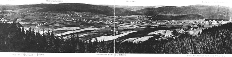 Historisches Panorama von Brandau